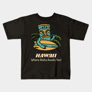 Hawaii State Aloha State Kids T-Shirt